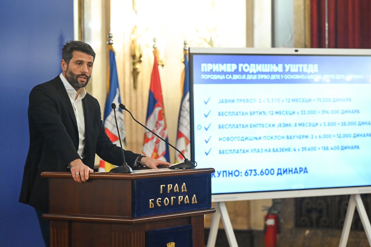 Aleksandar Šapić najavljuje besplatan javni prevoz; Foto: Grad Beograd