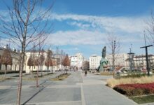 Savski trg, Železnička stanica i Spomenik Stefanu Nemanji 2