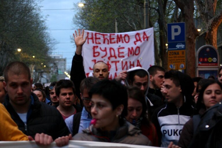 Protest u Beogradu. Foto: Marko Miletić