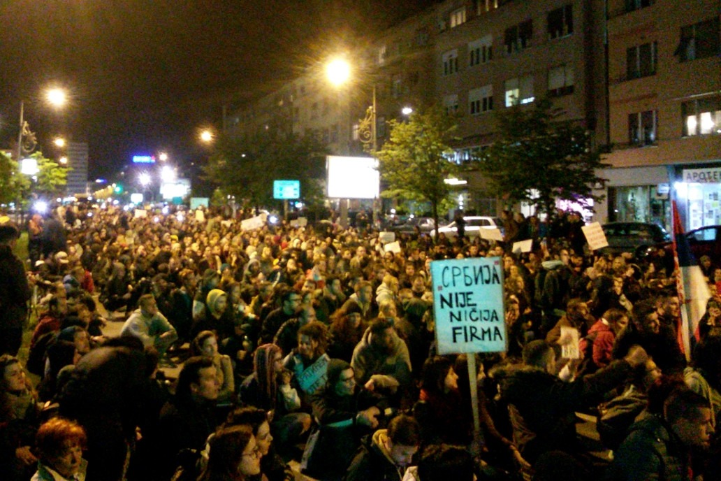 Protest u Novom Sadu. Foto: Anica Stojanović