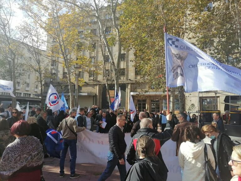 Protest Sindikata uprave Srbije