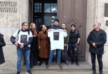 Blokada Rektorata BU; Foto: Mašina