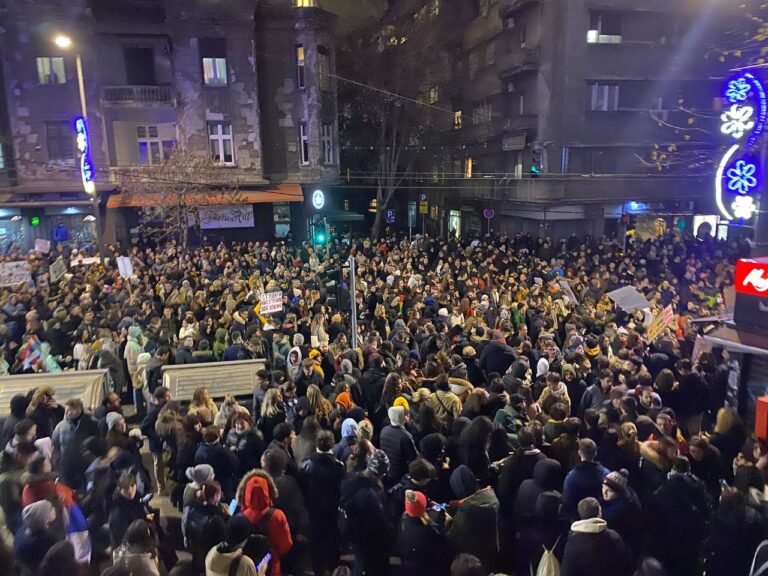 Protest ispred RTS-a