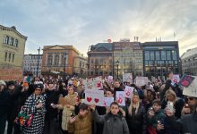 Protestni skup u Oslu 26. januara; Foto: Aleksandra Tanasković