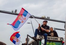 Danas tročasovna blokada Brankovog mosta u Beogradu IMG_6607