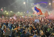 Slučaj „Zvučni top“: Povuklo se Javno tužilaštvo za organizovani kriminal Demonstranti na Slaviji, 15.mart; Foto: Mašina
