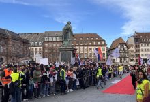 Biciklisti danas u Savetu Evrope a Marta Kos krajem aprila u Srbiji Doček studenata biciklista u Strazburu; Foto: Mašina