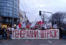 Medicinski fakultet u Beogradu stupio u štrajk Studentski protest; Foto: Mašina