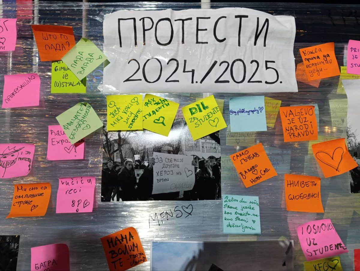 Protest u Novom Sadu zbog pada nadstrešnice, 1. februar 2025.