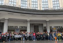 Hiljade ljudi širom planete stajalo je u tišini sa Novim Sadom Brisel: Foto: Dijaspora uz studente.
