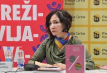 „Sindikalna borba se mora politizovati i internacionalizovati“, smatra Bojana Tamindžija Bojana Tamindžija; Foto: Medija centar Beograd.