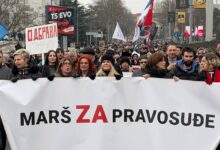 U Beogradu održan „Marš za pravosuđe“, kolonu dočekali tužioci TOK-a Protestna šetnja "Marš za pravosuđe"