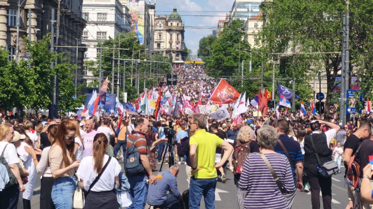 Prvomajski protest 2025; Foto: Mašina.