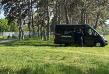 Zemunski i novobeogradski Zborovi pozivaju na protest povodom izgradnje akvarijuma u parku Ušće Policija u parku Ušće; Foto: Mašina