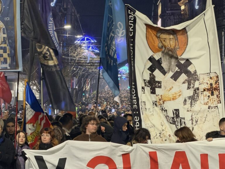 Svetosavska litija u organizaciji studenata u blokadi