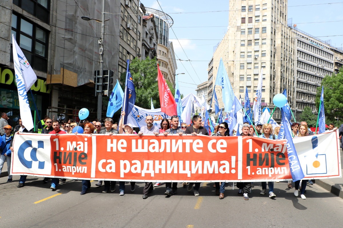 Prvomajski protest 2017; Foto: Ana Vuković / Mašina
