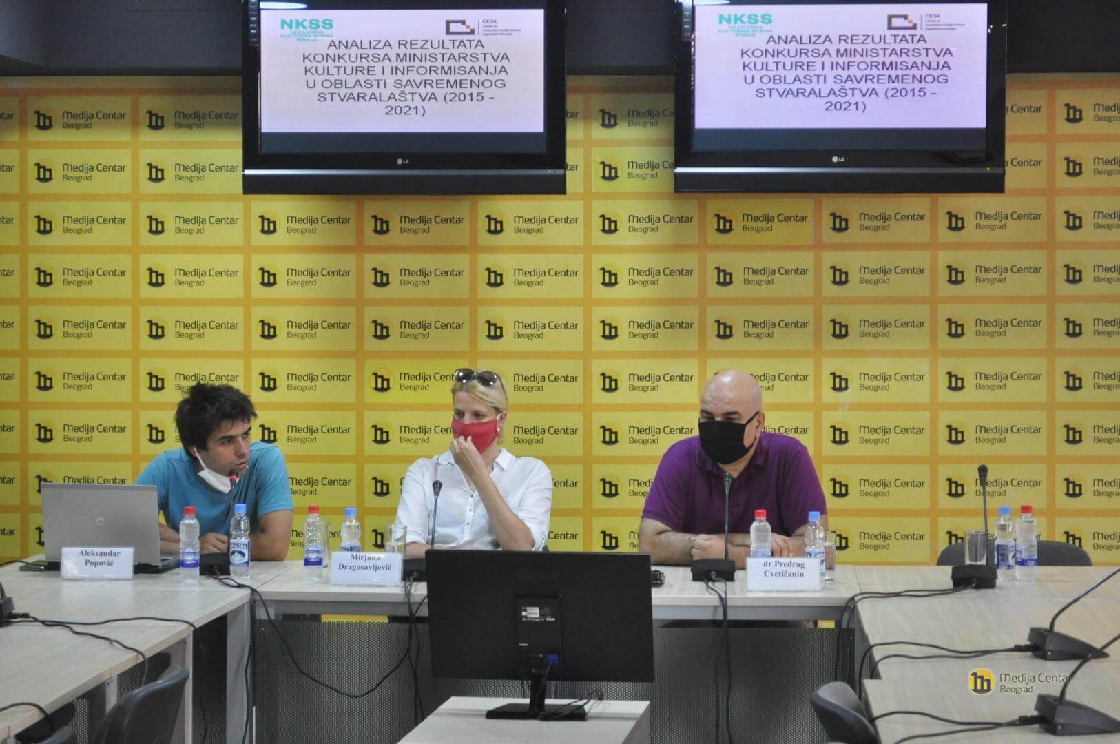 Aleksandar Popović, Mirjana Dragosavljević i Predrag Cvetičanin