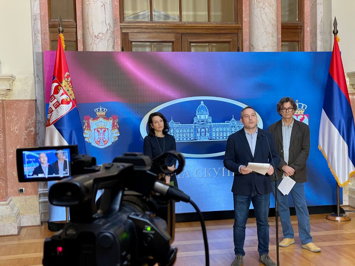 Konferencija za medije u Skupštini