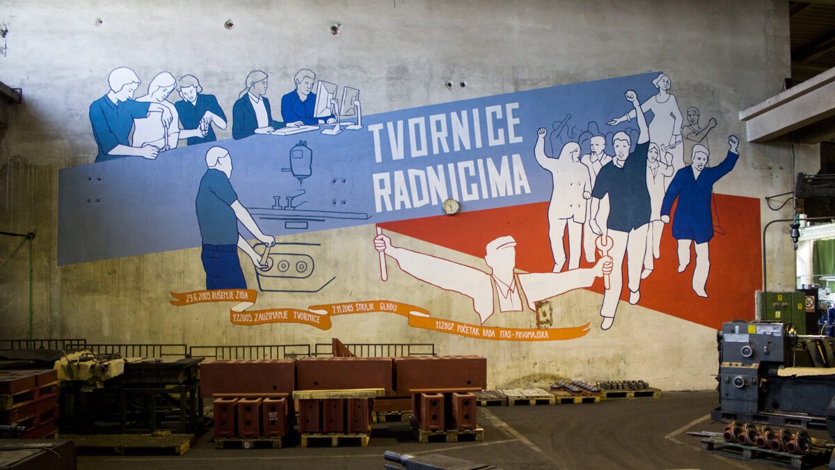 Mural udruženja KURS izrađen u fabrici ITAS