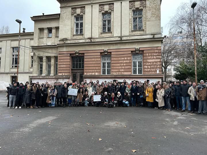 Skup podrške profesorima Treća Beogradske gimnazije, Foto: Sonja Jovanović