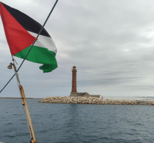 Palestinska zastava na flotili