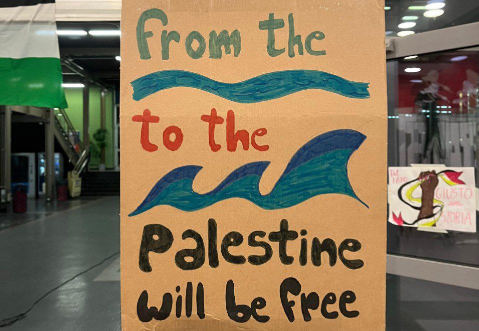 Transparent "from the river to the sea palestine will be free"