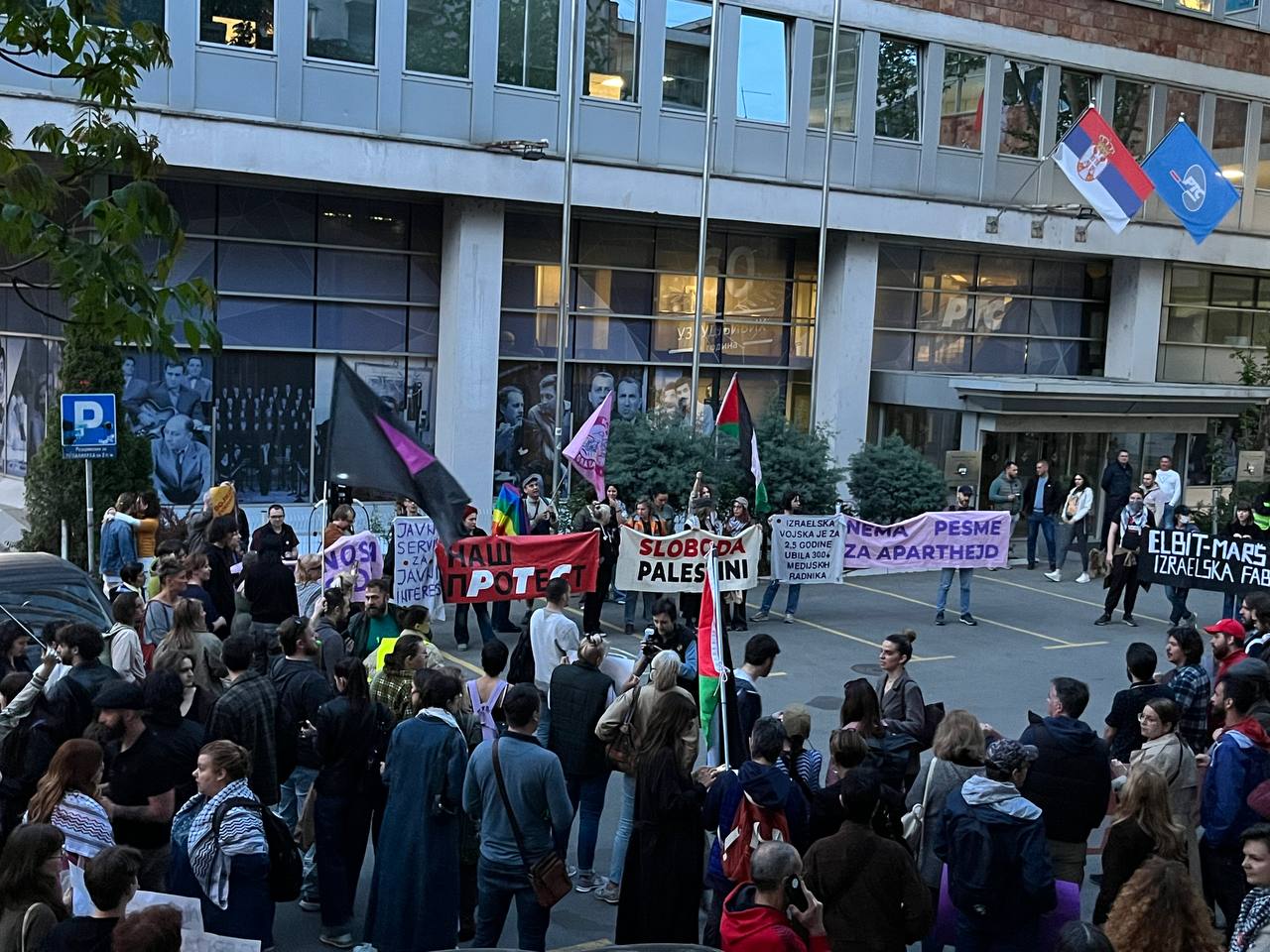 Protest protiv učešća na Evroviziji